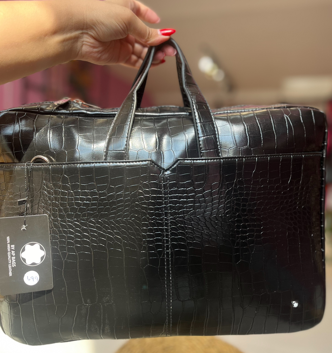 کیف لبتابی مشکی